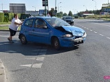 Zderzenie fiata z citroenem w Dzierżoniowie