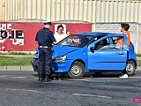 Zderzenie fiata z citroenem w Dzierżoniowie