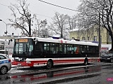 Zderzenie audi z autobusem w Dzierżoniowie