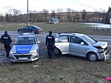 Zderzenie volkswagenów na ósemce