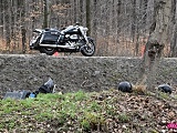 Wypadek motocyklisty w Jodłowniku