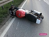 Wypadek motocyklisty w Piławie Dolnej