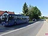 Zderzenie volvo z autobusem