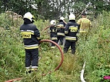 Pożar pomiędzy Dzierżoniowem a Pieszycami