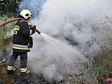 Pożar pomiędzy Dzierżoniowem a Pieszycami