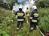 Pożar pomiędzy Dzierżoniowem a Pieszycami