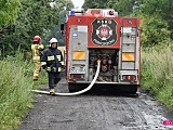 Pożar pomiędzy Dzierżoniowem a Pieszycami