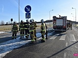 Zderzenie dwóch pojazdów na obwodnicy Bielawy