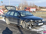 Zderzenie dwóch pojazdów na obwodnicy Bielawy