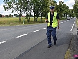 Zderzenie forda i motocykla na drodze Dzierżoniów - Świdnica