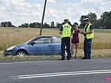 Zderzenie forda i motocykla na drodze Dzierżoniów - Świdnica