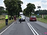 Zderzenie forda i motocykla na drodze Dzierżoniów - Świdnica