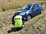 Zderzenie forda i motocykla na drodze Dzierżoniów - Świdnica