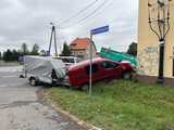 Groźne zderzenie peugeota z citroenem na ósemce w Łagiewnikach