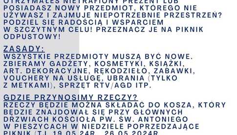 Wspomóż organizację pikniku odpustowego w Pieszycach