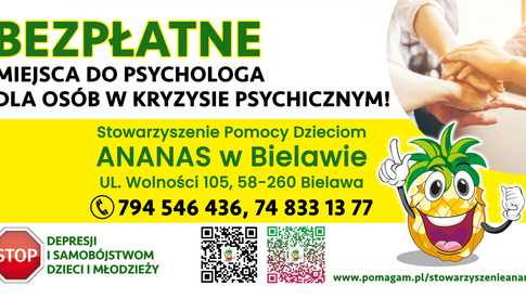 Psycholog pilnie i bezpłatnie!