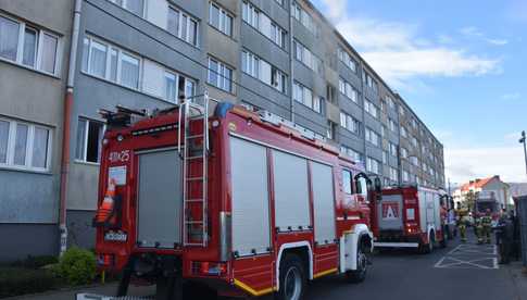 Pożar mieszkania na Żeromskiego w Bielawie