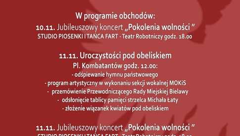 Obchody Narodowego Święta Niepodległości w Bielawie