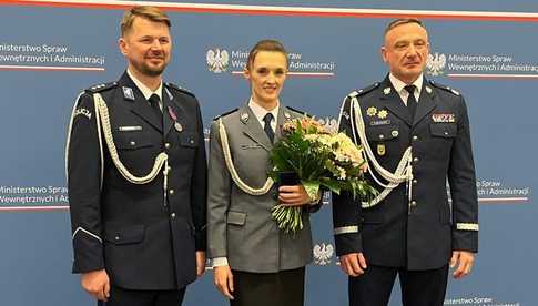 Policjanci z powiatu dzierżoniowskiego odznaczeni za bohaterstwo