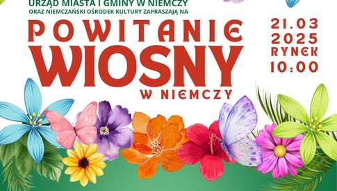 Powitanie wiosny w Niemczy - korowód ulicami miasta