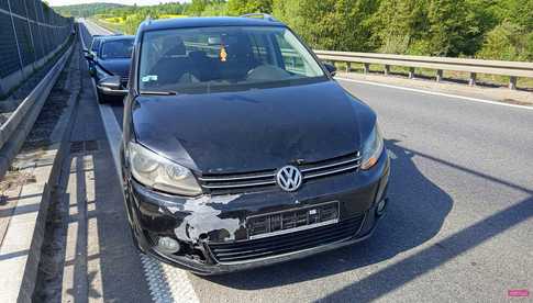 Zderzenie volkswagena z oplem w Sieniawce