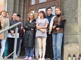Protest pracowników ochrony zdrowia w Dzierżoniowie i Bielawie