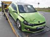 Zderzenie renault i volkswagena