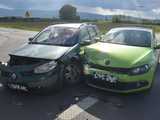 Zderzenie renault i volkswagena
