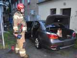 Pożar bmw w Pieszycach