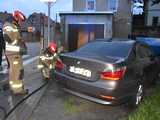 Pożar bmw w Pieszycach