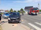 Zderzenie mercedesa i seata w Pieszycach