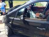 Zderzenie mercedesa i seata w Pieszycach