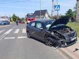 Zderzenie mercedesa i seata w Pieszycach