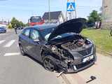 Zderzenie mercedesa i seata w Pieszycach