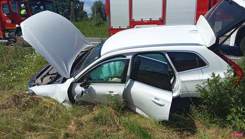 Zderzenie trzech aut w Przerzeczynie Zdrój