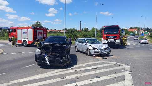 Wypadek na obwodnicy Bielawy