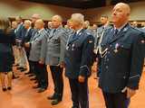 Uroczysta zbiórka z okazji 106. rocznicy powołania Policji oraz 100-lecia Policji kobiecej