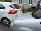 Kia stoczyła się na volkswagena