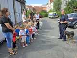 3-latki ze żłobka „Sudeckie Skrzaty” z wizytą u dzierżoniowskich policjantów
