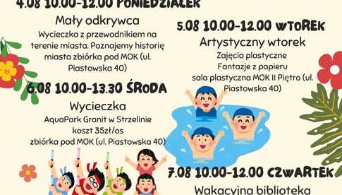 Piława Górna. Zapraszamy do odwiedzin MOKiB w sierpniu