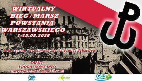 Wirtualny marsz/bieg Powstania Warszawskiego