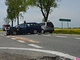 Zderzenie 4 pojazdów na DK-8. Droga zablokowana