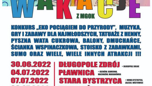 Kolorowe wakacje z MGOK w Bystrzycy Kłodzkiej 