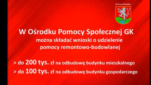 Do powodzian z gminy Kłodzko: Gdzie składać wnioski o dofinansowanie na odbudowę gospodarstwa?