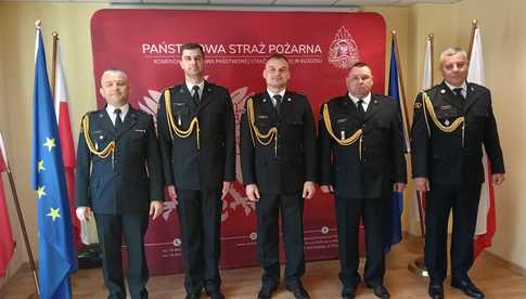 Zmiany kadrowe w kłodzkiej komendzie Straży Pożarnej. Mianowano nowych dowódców i kierownika sekcji [SZCZEGÓŁY]
