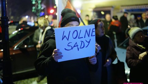 protest w obronie sędziów grudzień 2019 swidnica