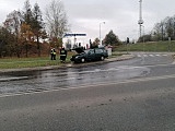 [FOTO] Pożar samochodu na skrzyżowaniu