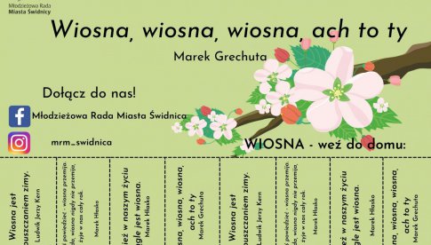 Młodzi radni witają wiosnę i zapraszają do współpracy