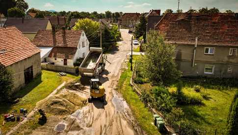 [FOTO] Ruszył remont ulicy Kwiatowej w Marcinowicach