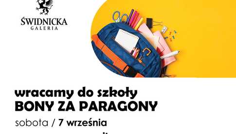 Już w najbliższą sobotę akcja Bony za Paragony w Galerii Świdnickiej